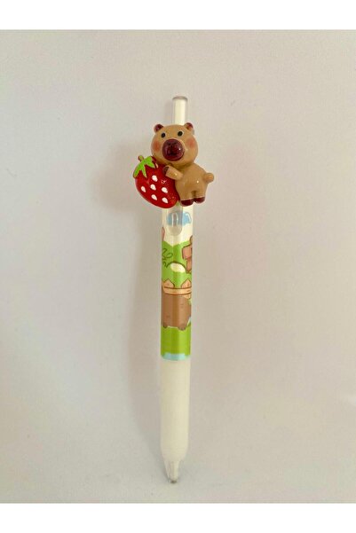 Axuu Collection Capybara Carrying Fruit Capybara Pen with Rotating Figure Quality Capybara Pen Pen Capybara 07mm Tip