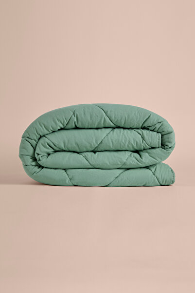 Penelope Microfiber Fabric Single Green Pillow Quilt Set - Colors in Comfort