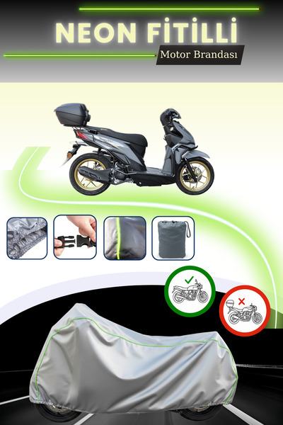 Cemku Cool غطاء محرك يوكي روت 110 باللون الرمادي قماش مجدّل حقيبة بدون قفل