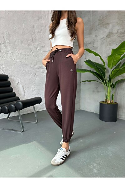 Elif Özbey Butik Καφέ Jogger Modal Φόρμα