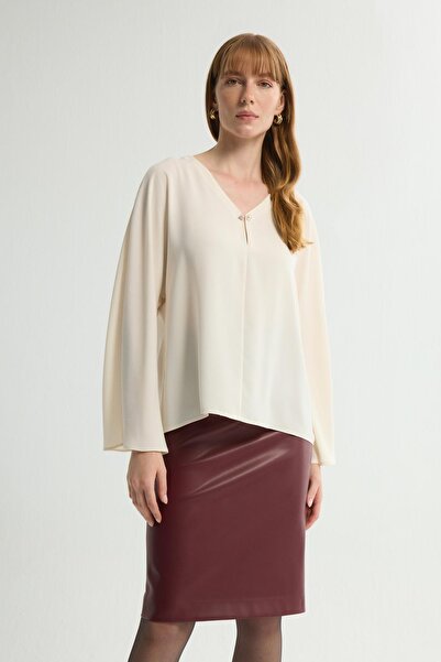 Love My Body Yarasa Kollu Bluz