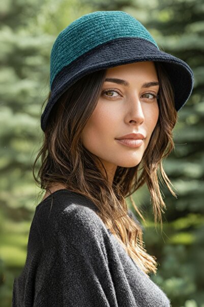 LAGRANZE قبعة دلو بتصميم عصري بلونين