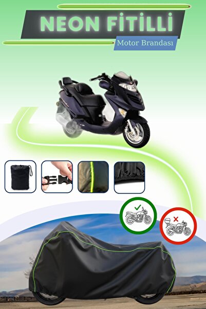 Cemku Cool قفل أسود قماش مجدّل حقيبة، لا يناسب دراجة كيمكو جراند دينك 150 الن...