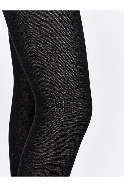 LC Waikiki Μαύρο κοριτσίστικο καλσόν 2 τεμαχίων