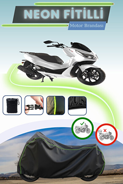 Cemku Cool غطاء محرك موتولوكس MCX 125 متوافق مع نيون فيتيلي متوافق مع بلاك ليكت