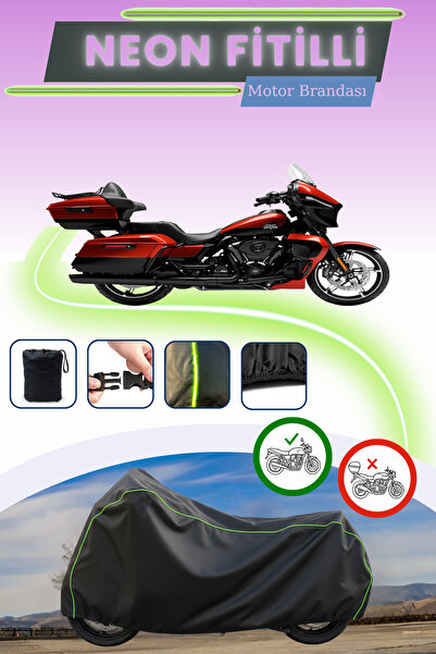 Cemku Cool غطاء محرك متوافق مع نيون فيتيل هارلي ديفيدسون ستريت جلايد ألترا با...