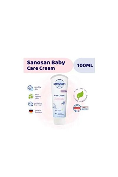 Sanosan كريم العناية الفائقة لترطيب عميق للوجه والجسم لمدة 24 ساعة للأطفال حد...