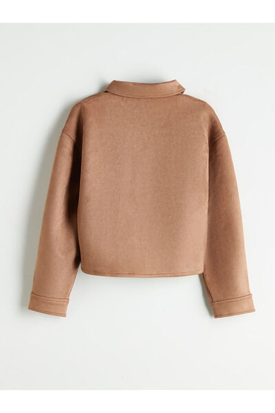 LC Waikiki Süet Görünümlü Kız Çocuk Ceket