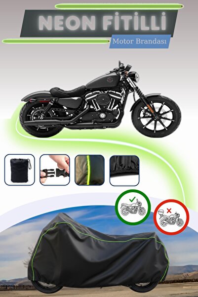 Cemku Cool قفل أسود قماش مجدّل حقيبة متوافق مع دراجة هارلي ديفيدسون سبورتستر ...