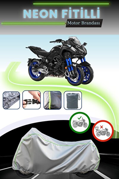 Cemku Cool غطاء محرك ياماها نيكين باللون الرمادي قماش مجدّل حقيبة بدون قفل