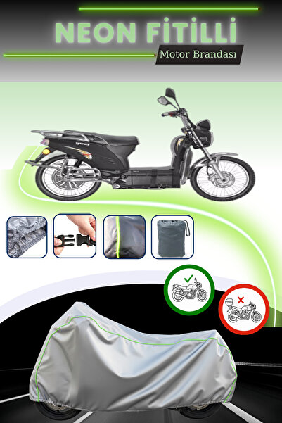 Cemku Cool قماش دراجة نارية رمادي اللون متوافق مع نيون فيتيل يوكي YK-22 ويند ...