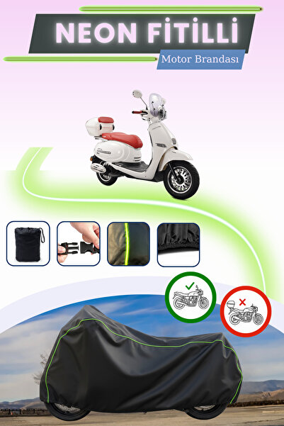 Cemku Cool أسود قماش مجدّل حقيبة، غطاء محرك كوبا بريليانت 125 برو بدون قفل