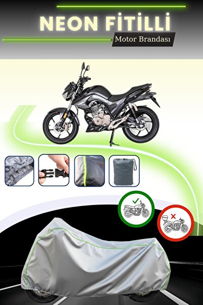 Cemku Cool غطاء دراجة نارية رمادي اللون متوافق مع نيون فيتيل مونديال 125 دريف...