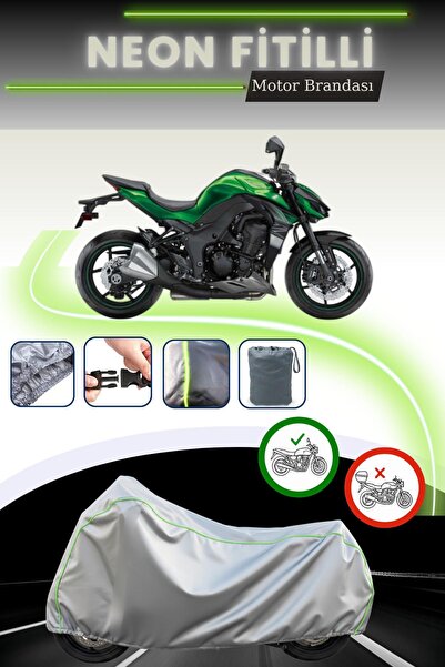 Cemku Cool قماش دراجة نارية رمادي اللون متوافق مع كاواساكي فيرسيس 1000 إس إي