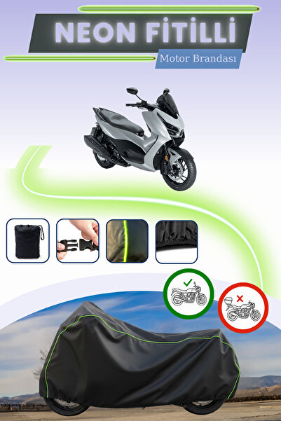 Genel Markalar Siyah Kilit Uyumlu Neon Fitilli RKS RZ 250S Uyumlu Motor Brandası