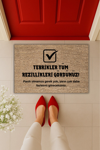 Dormot Yüksek Kaliteli Modern Dijital Baskı-Tebrikler Tüm Rezillikleri Gördün...