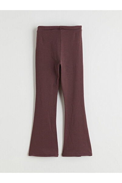 LC Waikiki LCW Kids Mürdüm Beli Lastikli Ispanyol Paça Kız Çocuk Tayt