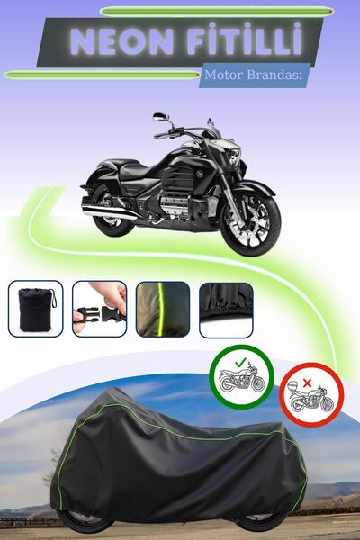 Cemku Cool Black Corded Fabric Bag ,Lock Mismatched Honda Valkyrie F6C Engine...