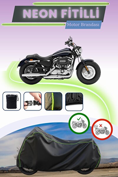 Cemku Cool قفل أسود قماش مجدّل حقيبة متوافق مع دراجة هارلي ديفيدسون سبورتستر ...