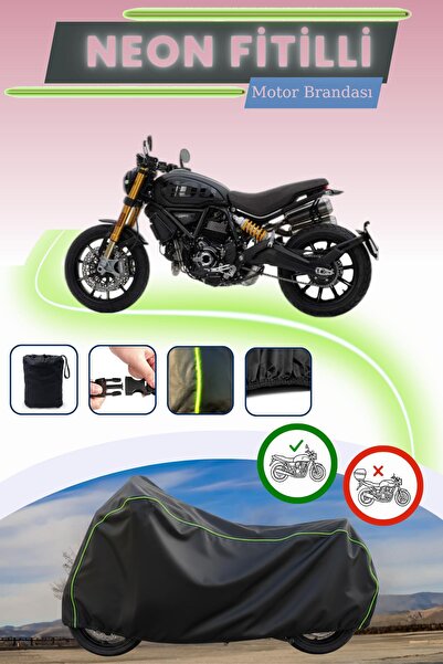 Cemku Cool قفل أسود قماش مجدّل حقيبة متوافق مع دراجة دوكاتي سكرامبلر 1100 سبو...