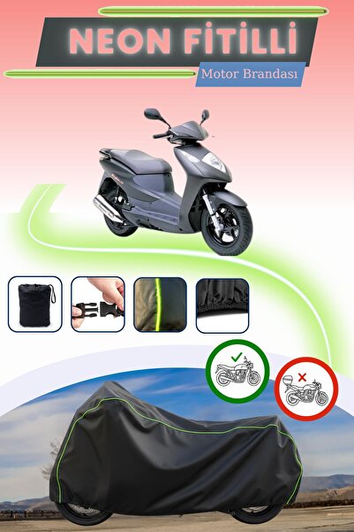 Cemku Cool قفل أسود قماش مجدّل حقيبة، لا يناسب محرك هوندا ديلان 150