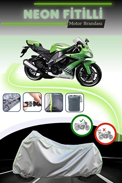 Cemku Cool قماش رمادي اللون متوافق مع نيون فيتيل كاواساكي نينجا ZX-10R متوافق...