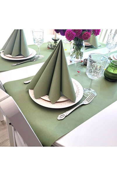 Mank Traversa de masă Linclass - Măsliniu / 40 cm x 24 m / 1 rolă