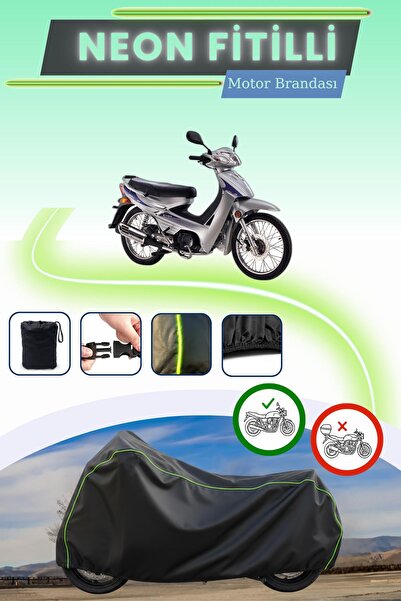 Cemku Cool غطاء محرك متوافق مع نيون فيتيل كيمكو أكتيف 125 باللون الأسود