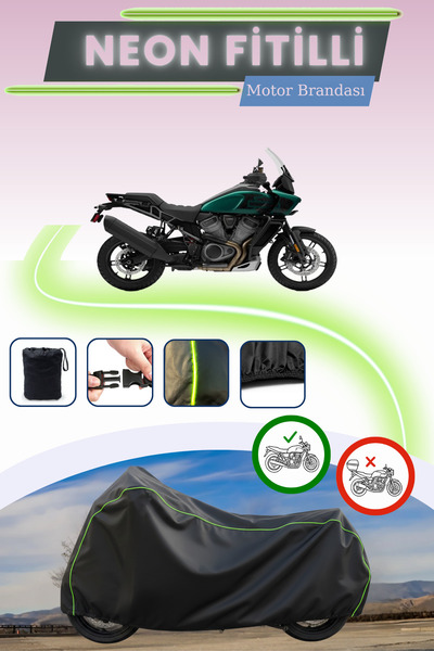 Cemku Cool قفل أسود قماش مجدّل حقيبة متوافق مع هارلي ديفيدسون بان أمريكا RA12...