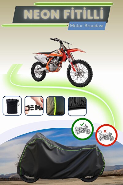 Cemku Cool غطاء محرك أسود قماش مجدّل حقيبة متوافق مع KTM 250 SXF