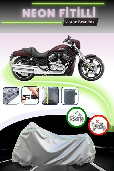 Cemku Cool قماش دراجة نارية رمادي اللون متوافق مع نيون فيتيل هارلي ديفيدسون V...