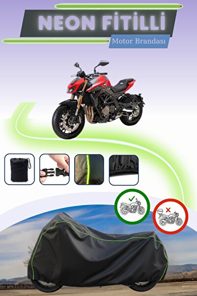 Cemku Cool قفل أسود قماش مجدّل حقيبة، لا يناسب غطاء محرك بينيلي T.N.T 600