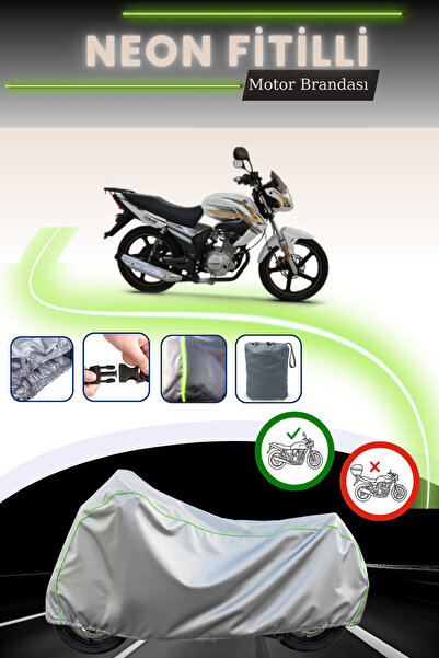 Cemku Cool قماش دراجة نارية متوافق مع Gray Lock Neon Fitilli Kuba Ravan 139