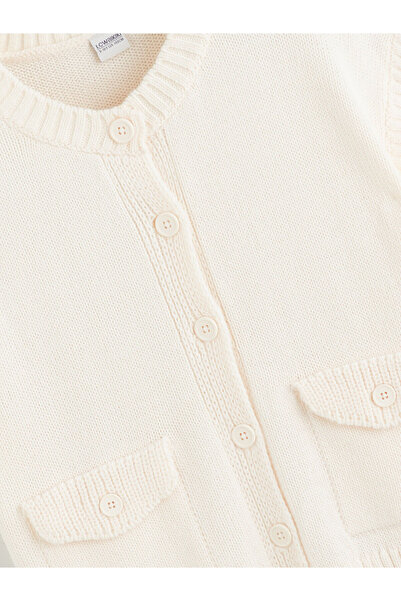 LC Waikiki Bej Basic Kız Çocuk Yelek