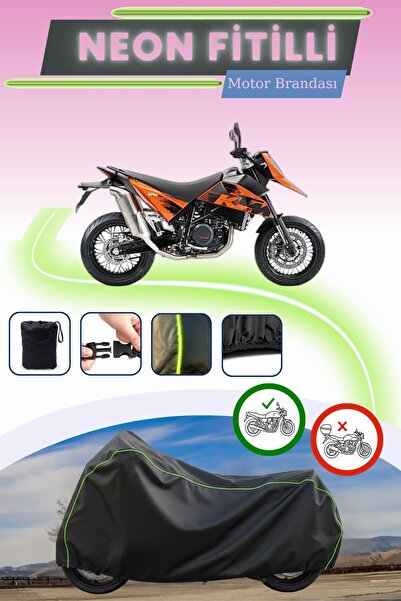 Cemku Cool غطاء محرك متوافق مع KTM 690 Supermoto متوافق مع غطاء المحرك باللون...