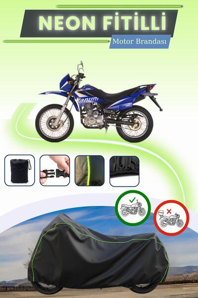 Cemku Cool غطاء محرك متوافق مع نيون فيتيلي كانوني إندورو 200 من بلاك ليكت