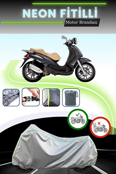 Cemku Cool حقيبة خلفية رمادية نيون قماش مجدّل وقماش محرك متوافق مع بياجيو بيف...