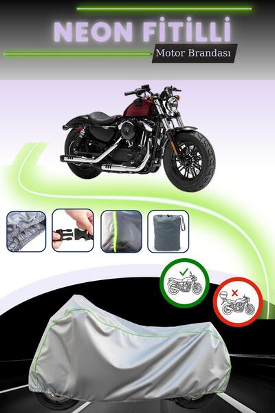 Cemku Cool قماش رمادي اللون متوافق مع نيون فيتيللي هارلي ديفيدسون سبورتستر فورتي-إيت متوافق مع الدراجات النارية