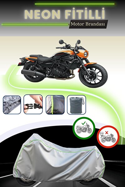 Cemku Cool غطاء محرك كاواساكي إليميناتور 500 SE باللون الرمادي قماش مجدّل حقي...