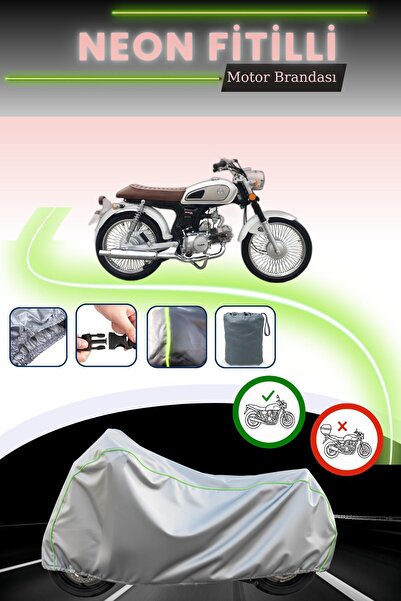 Cemku Cool حقيبة خلفية رمادية نيون قماش مجدّل وقفل غير متوافق مع Kuba RX9 50 ...