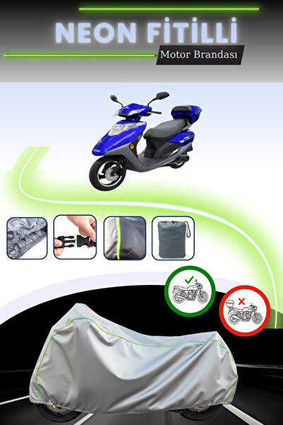 Cemku Cool غطاء محرك رمادي قماش مجدّل حقيبة ،غطاء محرك كينج موتور سبيكا 100 ب...