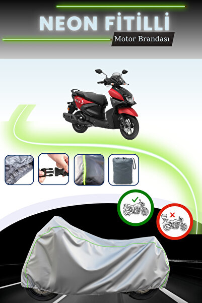 Cemku Cool قماش دراجة نارية رمادي اللون متوافق مع نيون فيتيل ياماها رايز آر