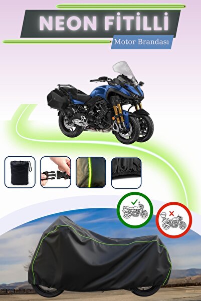 Cemku Cool غطاء محرك ياماها نيكين جي تي أسود قماش مجدّل حقيبة بدون قفل