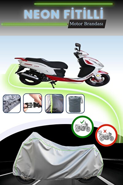 Cemku Cool قماش دراجة نارية رمادي اللون متوافق مع نيون فيتيل أورورا AR 150T-N...