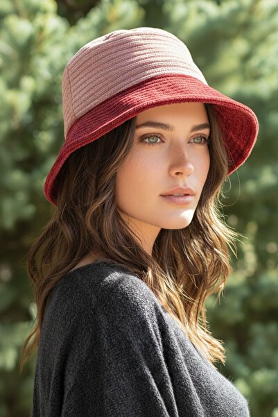 LAGRANZE قبعة دلو بتصميم عصري بلونين