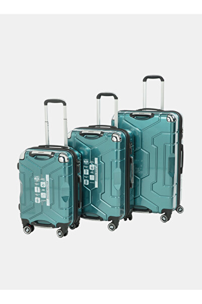 BRITISH TOURISTER 3-Piece ABS Hard Shell Luggage Set (20/24/28 Inch) with Exp...
