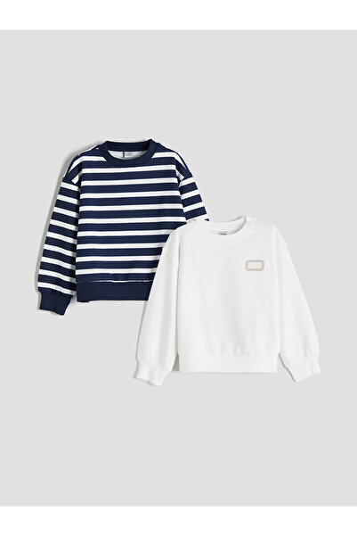 LC Waikiki Hanorac pentru fetiță cu imprimeu cu gât