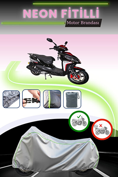 Cemku Cool غطاء محرك رمادي قماش مجدّل حقيبة من موتولوكس روسى 125 بدون قفل