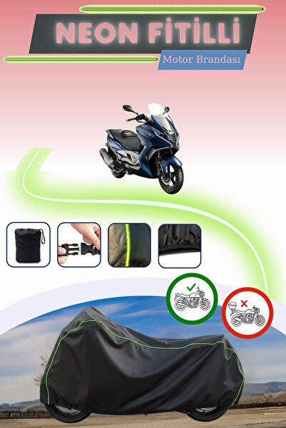 Cemku Cool غطاء محرك متوافق مع نيون فيتيل أورورا جي تي 125 باللون الأسود