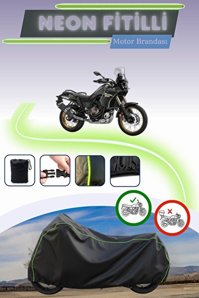 Cemku Cool قفل أسود قماش مجدّل حقيبة متوافق مع ياماها تينيري 700 إكسبلور موتو...